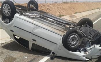   إصابة 7 إثر انقلاب سيارة ملاكي على طريق محور الضبعة 
