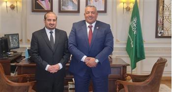  قنصل السعودية يبحث مع النائب علاءجاد العلاقات التاريخية بين البلدين 