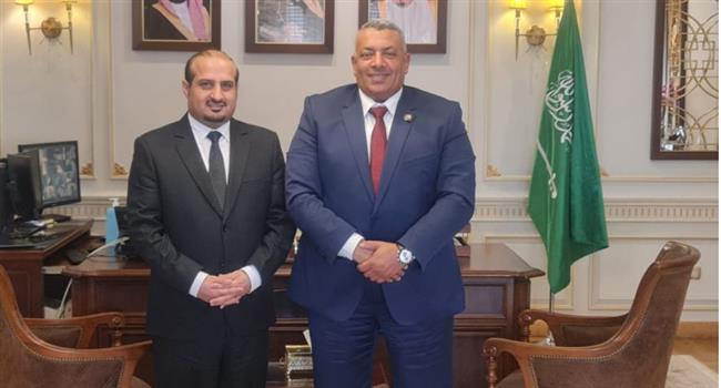 قنصل السعودية يبحث مع النائب علاءجاد العلاقات التاريخية بين البلدين 