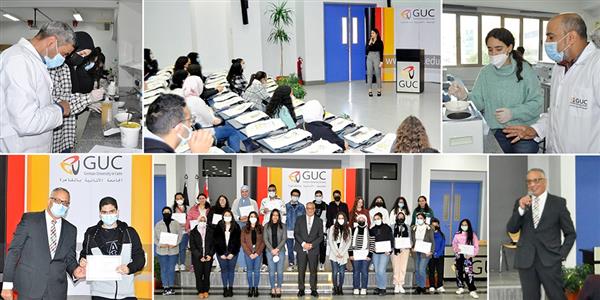 142 من طلاب المدارس يستكشفون مجالات الدراسة بكليات الجامعة الألمانية بالقاهرة