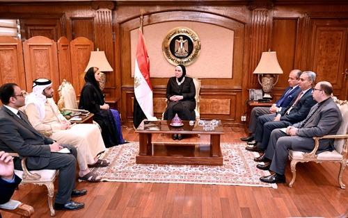 نيفين جامع تبحث مع سفيرة  الإمارات سبل تعزيز العلاقات الاقتصادية