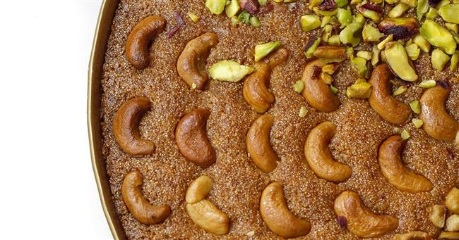 طريقة عمل بسبوسة بالكاجو