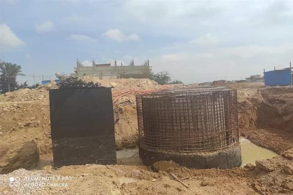 صرف اسكندرية تتابع  حياة كريمة في مجال الصرف الصحي ببرج العرب