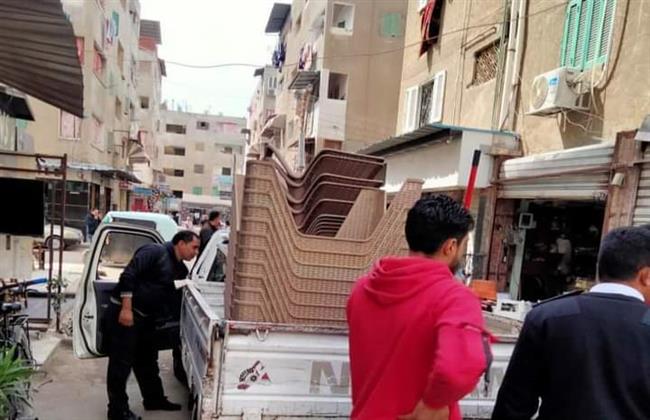 رفع ٨٢٢ حالة إشغال طريق مخالف بنطاق ٦ مراكز  بالبحيرة
