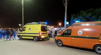   إصابة 5 أشخاص في حادث انقلاب تروسيكل بطريق مصر- إسكندرية الصحراوي