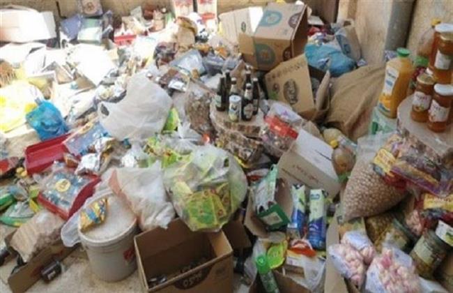 ضبط نصف طن مواد غذائية مجهولة المصدر فى حملة بالشرقية