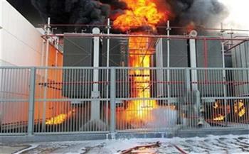   شاهد السيطرة على حريق هائل فى وزارة الكهرباء الكويتية