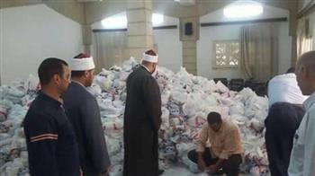 الأوقاف : توزيع 100 ألف شنطة غذائية على 10 محافظات