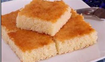 طريقة عمل البسبوسة السادة