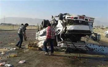   مصرع وإصابة 14 شخصا في حادث تصادم على صحراوى «الإسماعيلية - السويس»