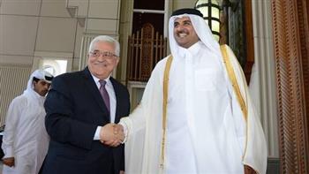   الشيخ تميم يبحث مع عباس وهنية الأوضاع الخطيرة بفلسطين