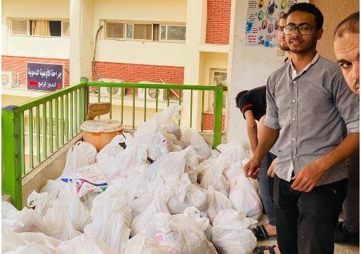 طلاب من أجل مصر بجامعة سوهاج تستعد لتوزيع ٤٥٠ شنطة رمضانية على قرى حياة كريمة