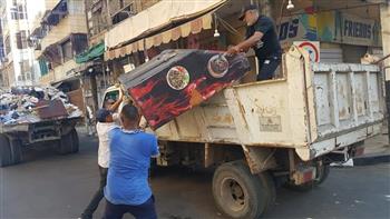   حملة لإزالة الإشغالات من شوارع حي غرب في الإسكندرية