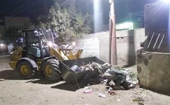   إزالة 127 طن قمامة ومخلفات من قرى المحلة الكبرى