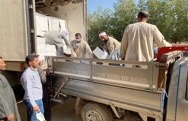 أوقاف الأقصر تستقبل الدفعة الرابعة من مشروع لحوم صكوك الإطعام