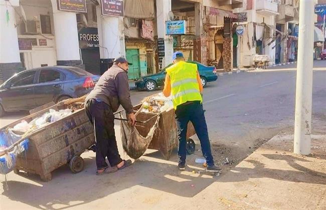 تكثيف أعمال النظافة الدورية خلال شهر رمضان ببيلا كفر الشيخ