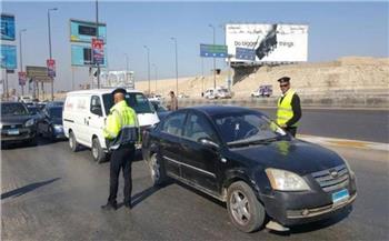   حملات مكثفة بالقاهرة والجيزة لرصد مخالفى قواعد المرور