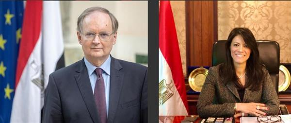 وزيرة التعاون الدولي تبحث مع سفير الاتحاد الأوروبي التعاون المشترك