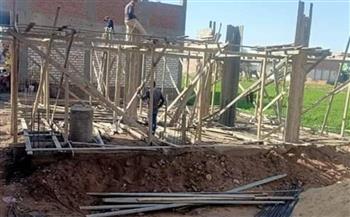   إيقاف أعمال بناء مخالف في منطقة القباري غرب الإسكندرية