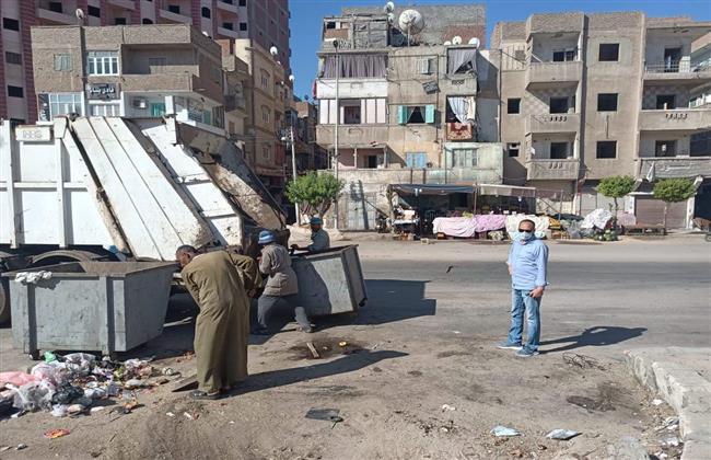 رفع 200 طن مخلفات بطنطا ورفع كفاءة الطرق بالمحلة والسنطة