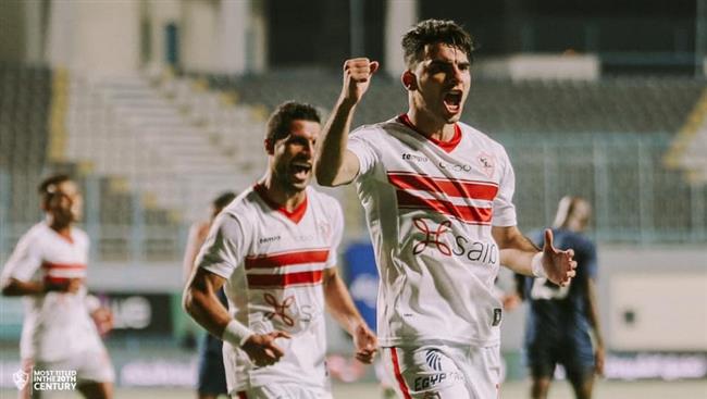 «زيزو» يسجل الهدف الأول للزمالك في مرمى الاتحاد السكندري