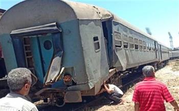   "السكة الحديد" : سقوط عجلة من البوجي الخلفي لإحدى عربات قطار 383