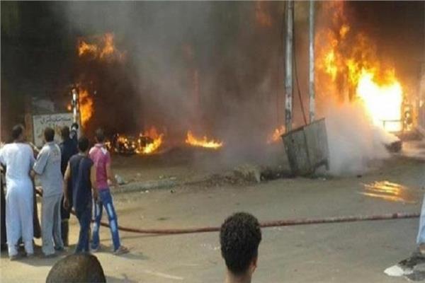 إخماد حريق اندلع في مخزن أخشاب بقلين