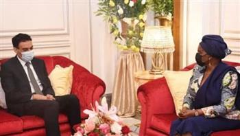 السيدة الأولى لـ غينيا الاستوائية تشيد بجهود تمكين المرأة في مصر