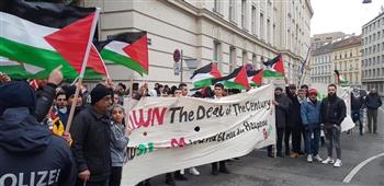   مظاهرة للفلسطينيين فى النمسا تدعو إلى تحرير القدس