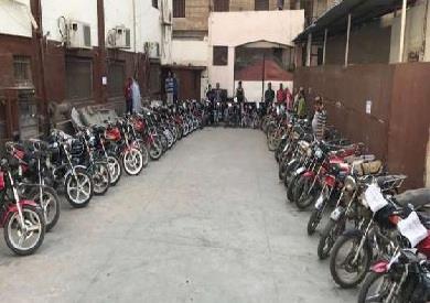 مباحث القاهرة تعيد 11 دراجة نارية مسروقة وتتمكن من ضبط الجانى 