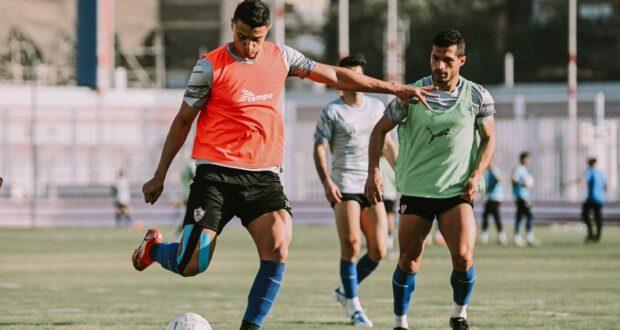 لاعبو الزمالك يخوضون تقسيمة قوية