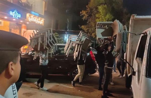 حملة لرفع الإشغالات من شوارع «الجمرك» في الإسكندرية