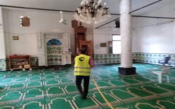   تطهير 30 مسجدًا وتحرير 16 محضر مخالفة للإجراءات الاحترازية بالمحلة
