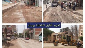حملات تجريد ورفع كفاءة الطرق بمنشأة القناطر