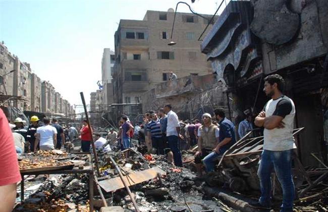 النيابة العامة تنتدب الأدلة الجنائية في حادث حريق سوق المنشية 
