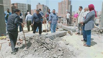   حملات مكبرة بنطاق أحياء  الإسكندرية لإيقاف البناء المخالف أثناء العطلات 