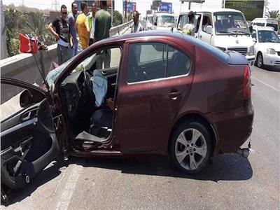 مصرع وإصابة 5 أشخاص في تصادم سيارة بونش على طريق إسكندرية الزراعي بطوخ