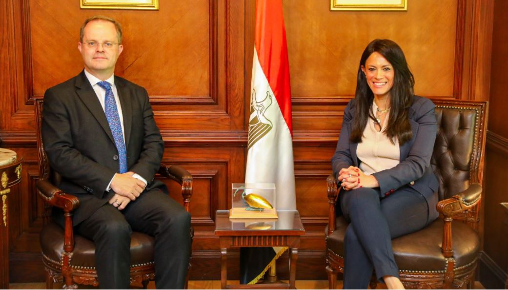 المشاط  تبحث مع جاريث بايلي السفير البريطاني بالقاهرة تعزيز العلاقات الثنائية