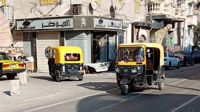  الإسكندرية تحدد المحاور والطرق التي يحذر سير مركبات التوكتوك بها
