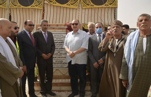 محافظ أسيوط يضع حجر أساس مشروع إنشاء مصنع لتدوير المخلفات الصلبة