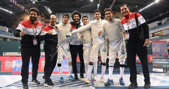 منتخب مصر يتوج ببرونزية بطولة العالم لسلاح السيف شباب بدبي