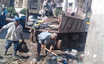   حملة مكبرة لرفع تراكمات القمامة بشوارع مدينة المحلة