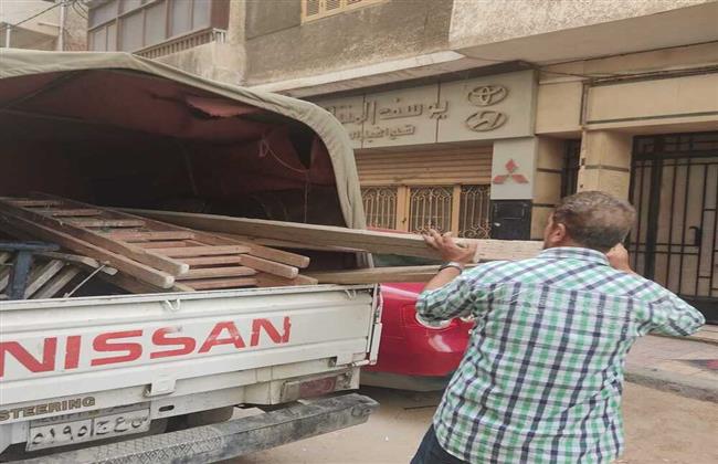 حملة لوقف أعمال تكسير اعمدة خرسانية بدون ترخيص بالازاريطة حي وسط الإسكندرية