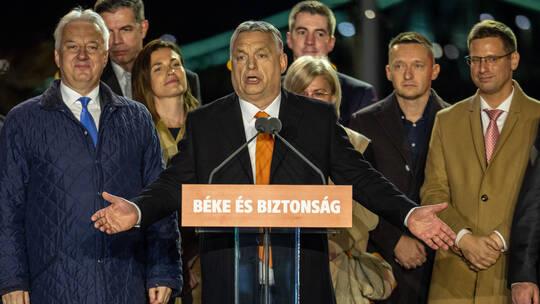 رئيس وزراء هنغاريا ينتقد زيلينسكي في خطاب فوزه بالانتخابات