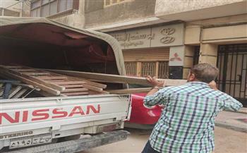   حملة لوقف أعمال تكسير اعمدة خرسانية بدون ترخيص بالازاريطة حي وسط الإسكندرية