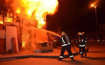   السيطرة على حريق محل تجاري وشقة سكنية في حلوان 