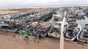   إغلاق ميناء الصيد البحري ببرج البرلس