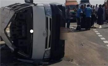تفاصيل إصابة 7 أشخاص في انقلاب ميكروباص وسيارة ملاكي بالإسكندرية