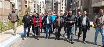   مسئولو مدينة بدر يتفقدون سير العمل بمشروع دار مصر للإسكان المتوسط