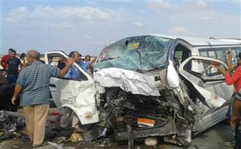   إصابة 12 شخصًا في حادث تصادم على الطريق الصحراوي الشرقي بسوهاج